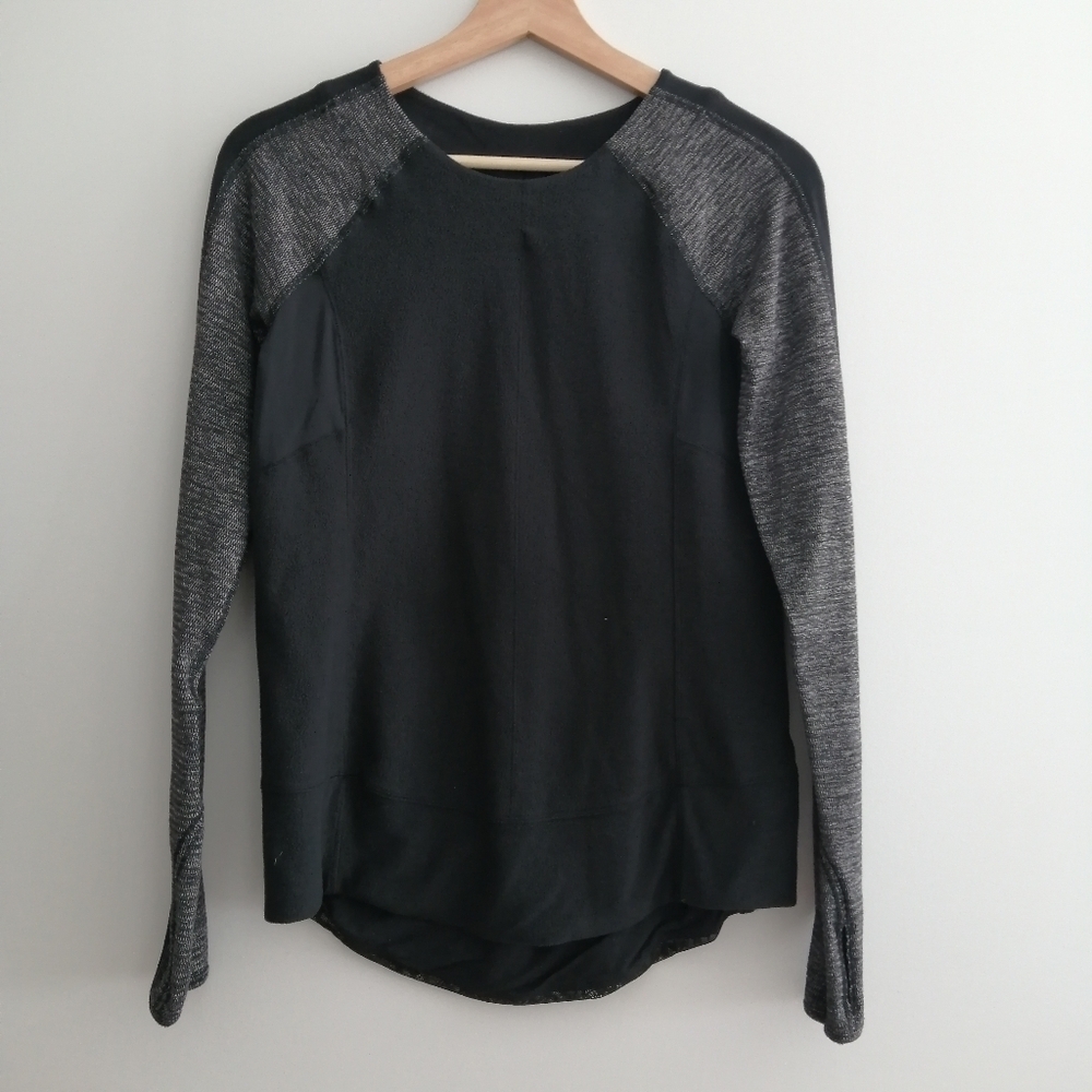 Lululemon Bold In The Cold Microfleece Long Sleeve Pleated Back Small